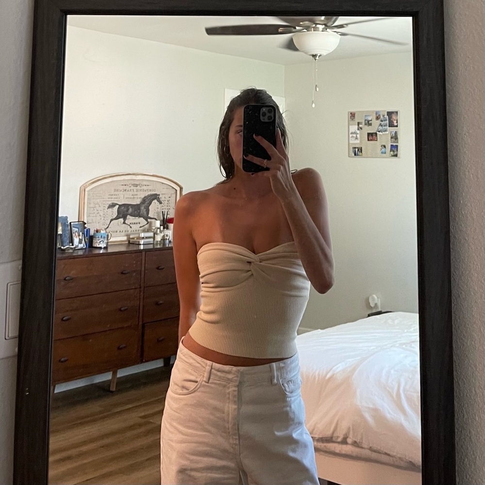 DISSH Knit Strapless Top